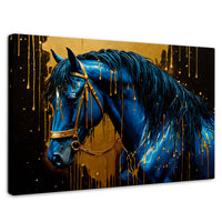 Cuadros Decorativos Canvas Revolution | Elegancia Azul Oro | Rectangular | Portada | Marco SinMarco