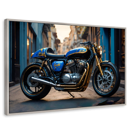 Cuadros Decorativos Canvas Revolution | Elegancia Cromatica | Rectangular | Portada | Marco Plateado