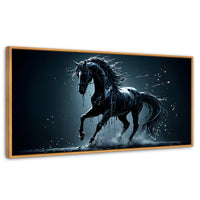 Cuadros Decorativos Canvas Revolution | Elegancia Nocturna | Panoramico | Portada | Marco Negro