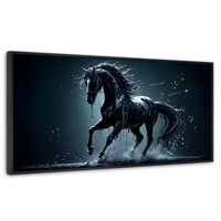Cuadros Decorativos Canvas Revolution | Elegancia Nocturna | Panoramico | Portada | Marco Plateado