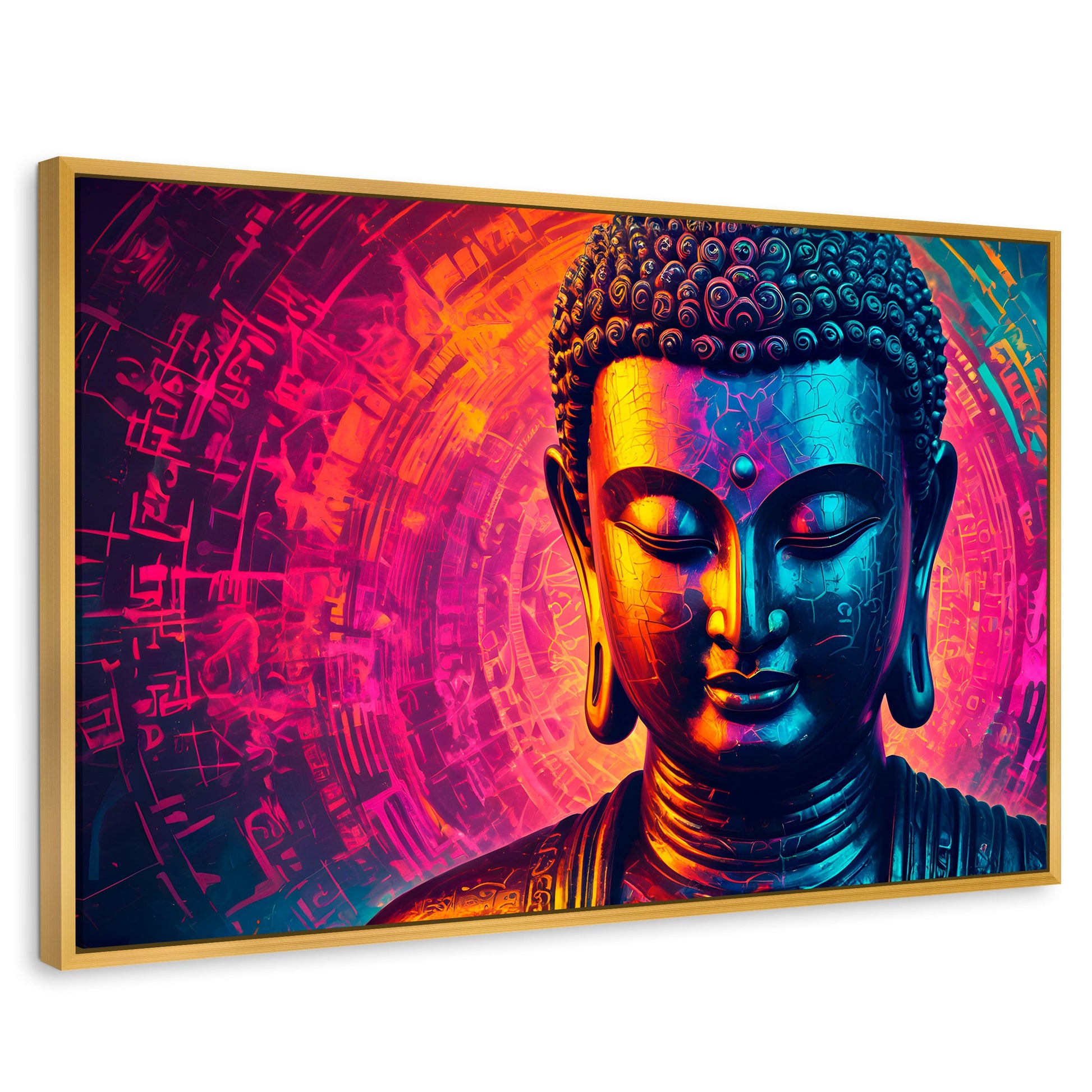 Cuadros Decorativos Canvas Revolution | Equilibrio Interior | Rectangular | Portada | Marco Dorado