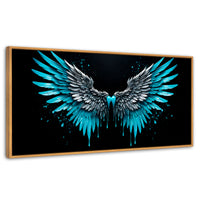 Cuadros Decorativos Canvas Revolution | Esencia De Angeles | Panoramico | Portada | Marco Negro