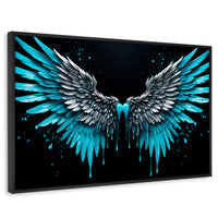 Cuadros Decorativos Canvas Revolution | Esencia De Angeles | Rectangular | Portada | Marco Negro