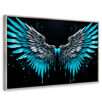 Cuadros Decorativos Canvas Revolution | Esencia De Angeles | Rectangular | Portada | Marco Plateado