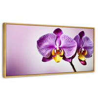Cuadros Decorativos Canvas Revolution | Esencia Violeta | Panoramico | Portada | Marco Dorado