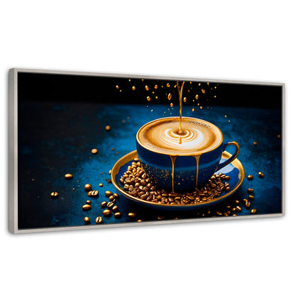 Cuadros Decorativos Canvas Revolution | Esencias Doradas | Panoramico | Portada | Marco Blanco