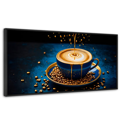 Cuadros Decorativos Canvas Revolution | Esencias Doradas | Panoramico | Portada | Marco Plateado