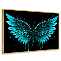 Cuadros Decorativos Canvas Revolution | Esplendor Alado | Rectangular | Portada | Marco Dorado