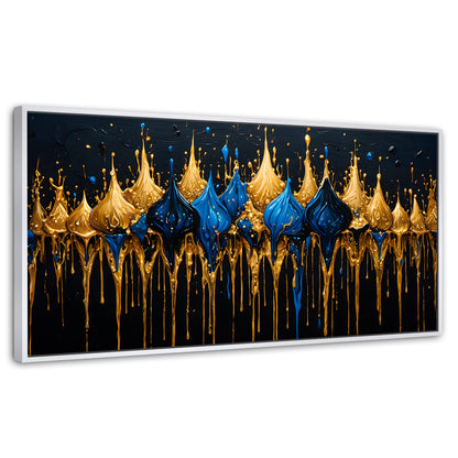 Cuadros Decorativos Canvas Revolution | Esplendor Dorado | Panoramico | Portada | Marco Dorado
