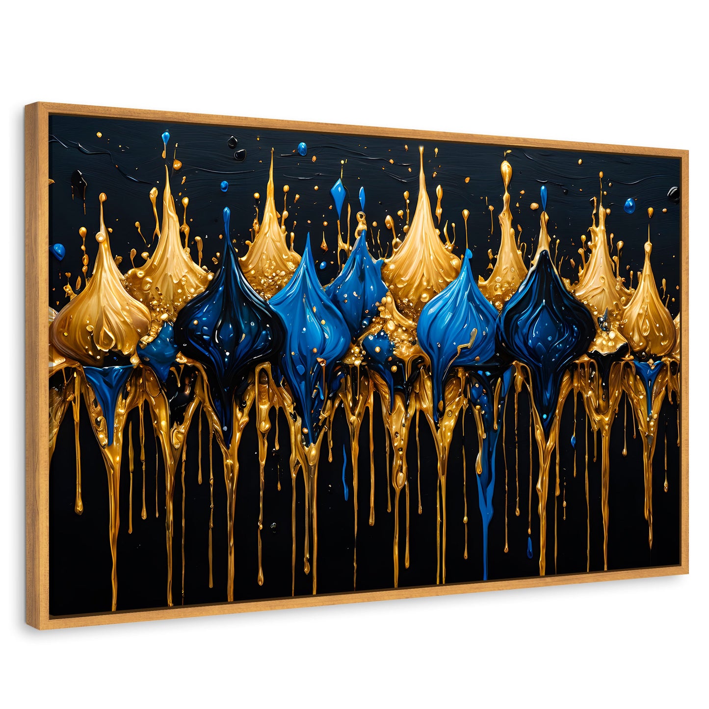 Cuadros Decorativos Canvas Revolution | Esplendor Dorado | Rectangular | Portada | Marco Madera