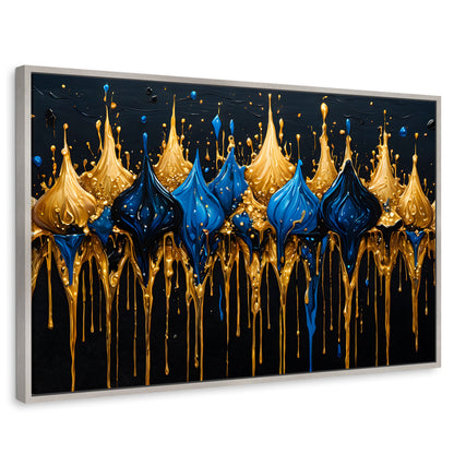 Cuadros Decorativos Canvas Revolution | Esplendor Dorado | Rectangular | Portada | Marco Plateado