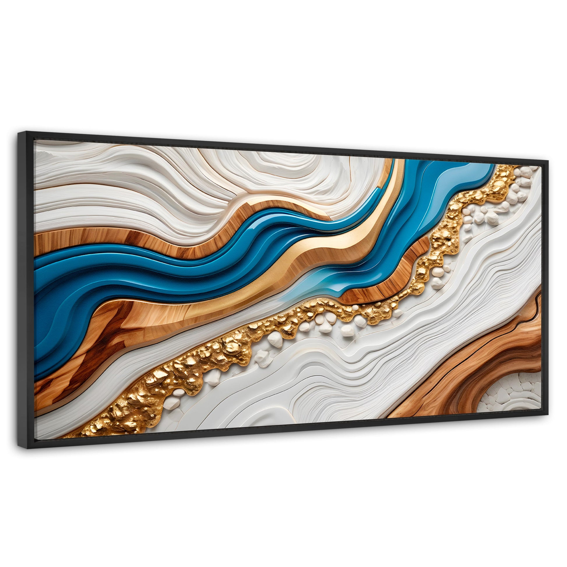 Cuadros Decorativos Canvas Revolution | Estratos Dorados | Panoramico | Portada