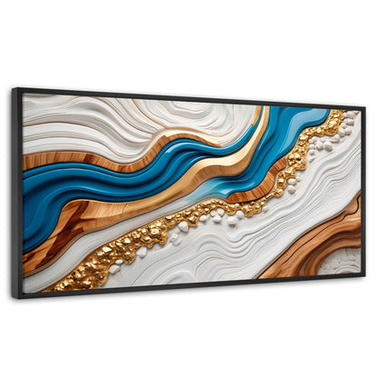 Cuadros Decorativos Canvas Revolution | Estratos Dorados | Panoramico | Portada
