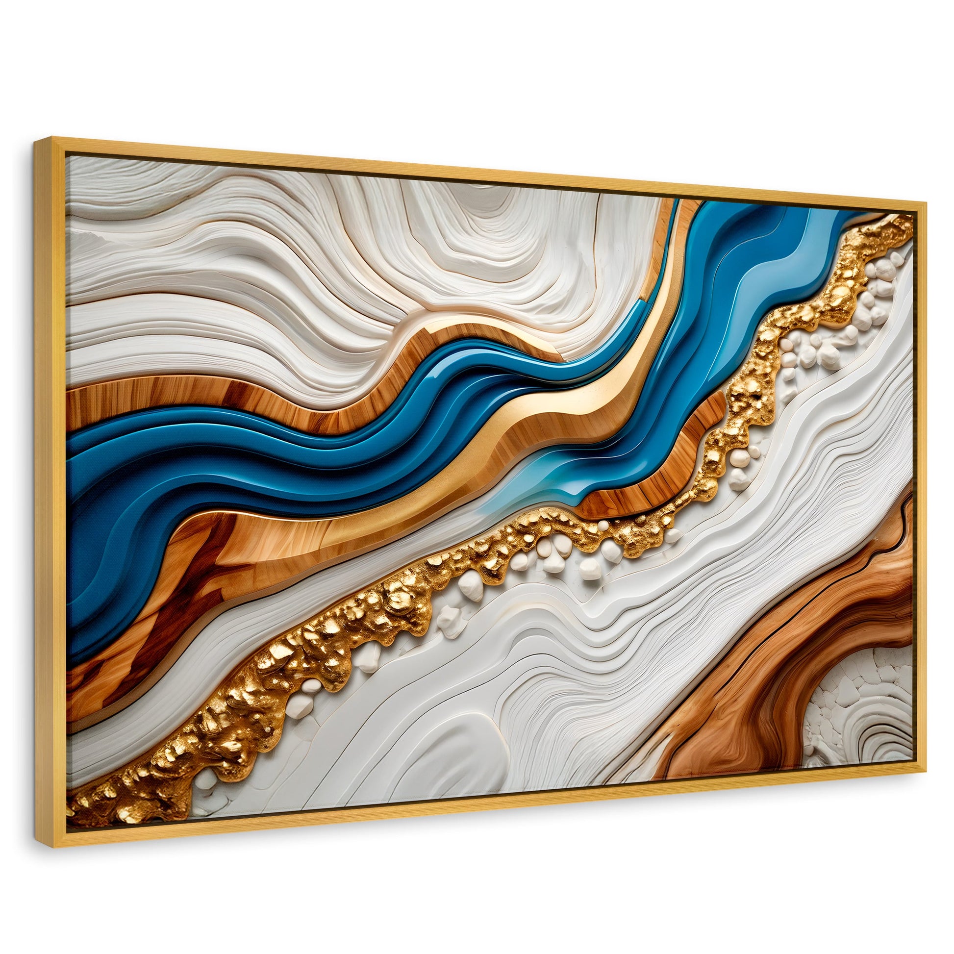 Cuadros Decorativos Canvas Revolution | Estratos Dorados | Rectangular | Portada