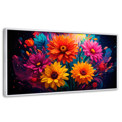 Cuadros Decorativos Canvas Revolution | Explosion Flores | Panoramico | Portada