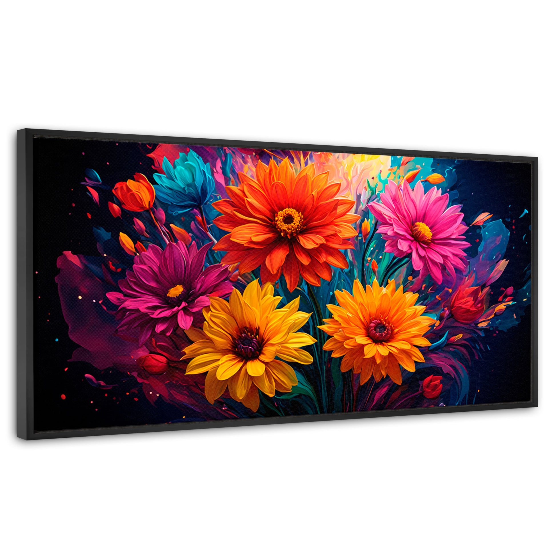 Cuadros Decorativos Canvas Revolution | Explosion Flores | Panoramico | Portada