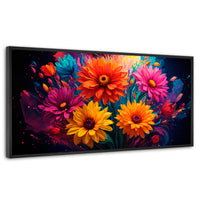 Cuadros Decorativos Canvas Revolution | Explosion Flores | Panoramico | Portada