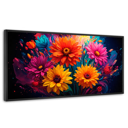 Cuadros Decorativos Canvas Revolution | Explosion Flores | Panoramico | Portada