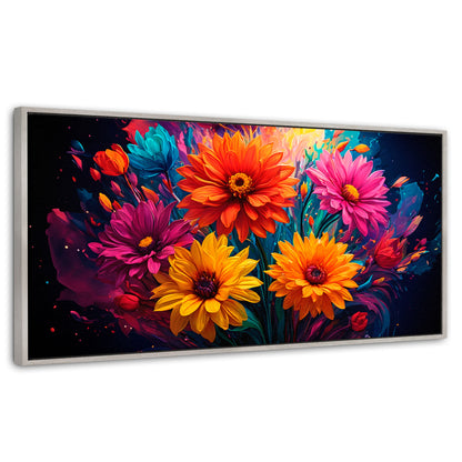 Cuadros Decorativos Canvas Revolution | Explosion Flores | Panoramico | Portada