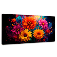 Cuadros Decorativos Canvas Revolution | Explosion Flores | Panoramico | Portada