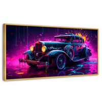 Cuadros Decorativos Canvas Revolution | Explosion Retro | Panoramico | Portada | Marco Madera