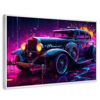 Cuadros Decorativos Canvas Revolution | Explosion Retro | Rectangular | Portada | Marco Blanco