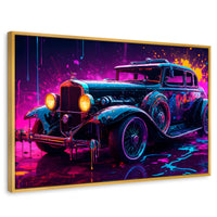 Cuadros Decorativos Canvas Revolution | Explosion Retro | Rectangular | Portada | Marco Dorado