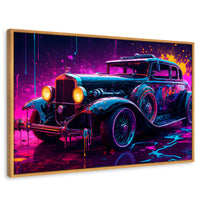 Cuadros Decorativos Canvas Revolution | Explosion Retro | Rectangular | Portada | Marco Madera