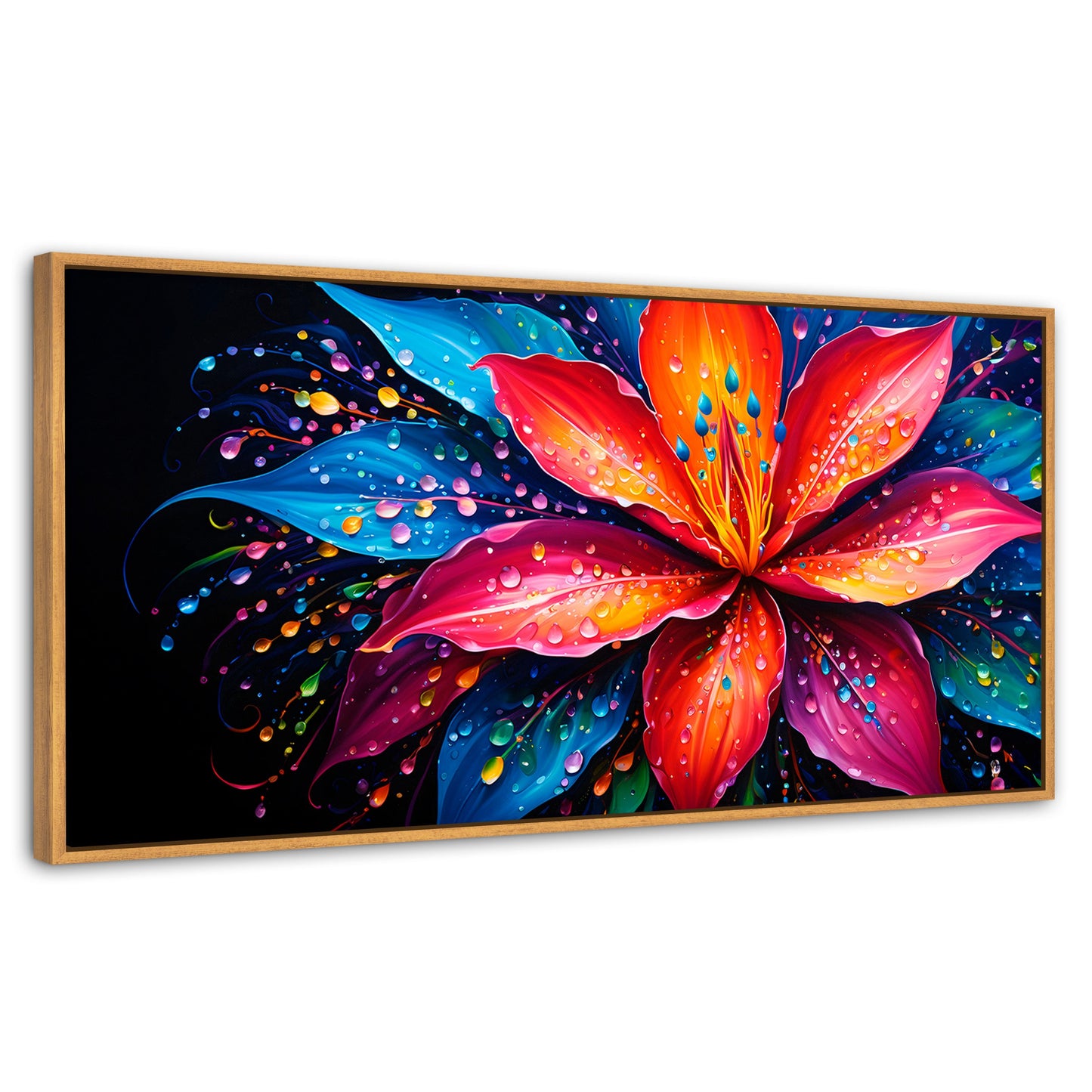 Cuadros Decorativos Canvas Revolution | Flor Aurea Nitida | Panoramico | Portada