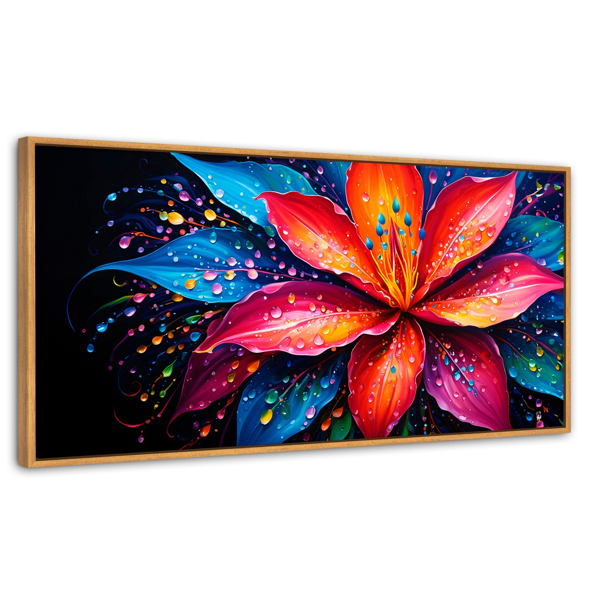 Cuadros Decorativos Canvas Revolution | Flor Aurea Nitida | Panoramico | Portada