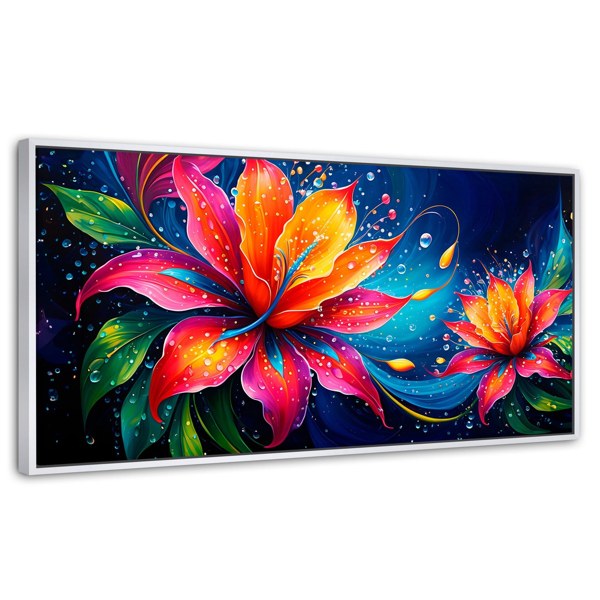 Cuadros Decorativos Canvas Revolution | Flor Aurea Viva | Panoramico | Portada