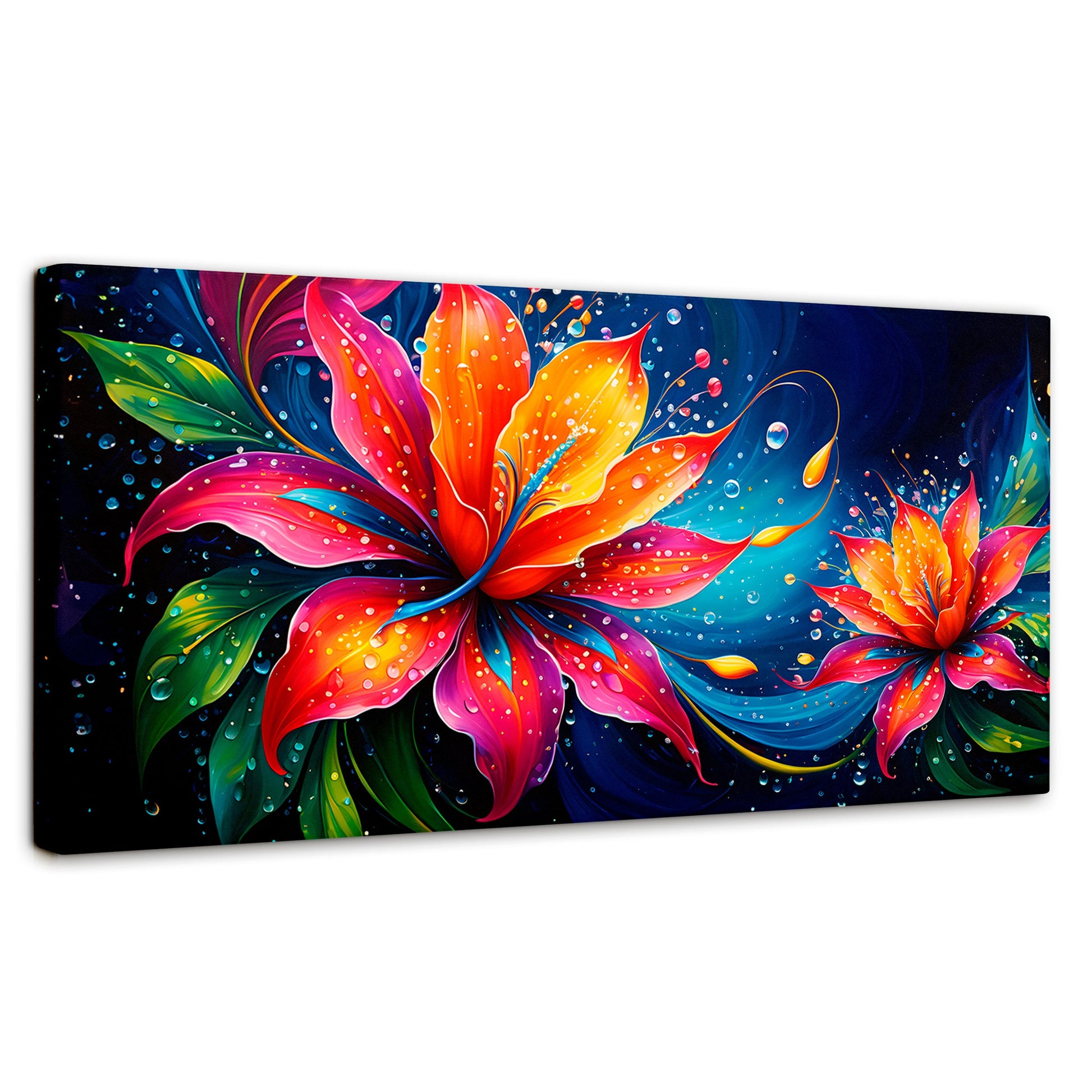 Cuadros Decorativos Canvas Revolution | Flor Aurea Viva | Panoramico | Portada