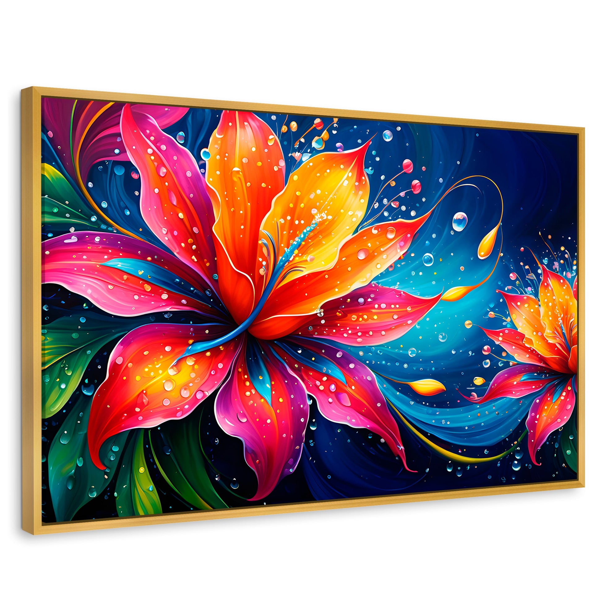 Cuadros Decorativos Canvas Revolution | Flor Aurea Viva | Rectangular | Portada