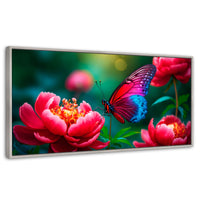 Cuadros Decorativos Canvas Revolution | Flor De Pasion | Panoramico | Portada | Marco Blanco