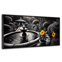 Cuadros Decorativos Canvas Revolution | Florecer Y Fluir | Panoramico | Portada | Marco Plateado