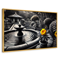 Cuadros Decorativos Canvas Revolution | Florecer Y Fluir | Rectangular | Portada | Marco Dorado