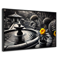 Cuadros Decorativos Canvas Revolution | Florecer Y Fluir | Rectangular | Portada | Marco Negro