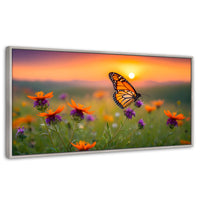 Cuadros Decorativos Canvas Revolution | Flores Del Alba | Panoramico | Portada | Marco Blanco