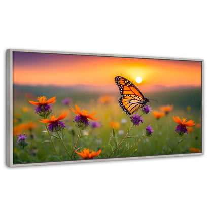 Cuadros Decorativos Canvas Revolution | Flores Del Alba | Panoramico | Portada | Marco Blanco