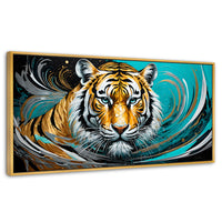Cuadros Decorativos Canvas Revolution | Fuerza Del Tigre | Panoramico | Portada