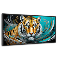 Cuadros Decorativos Canvas Revolution | Fuerza Del Tigre | Panoramico | Portada