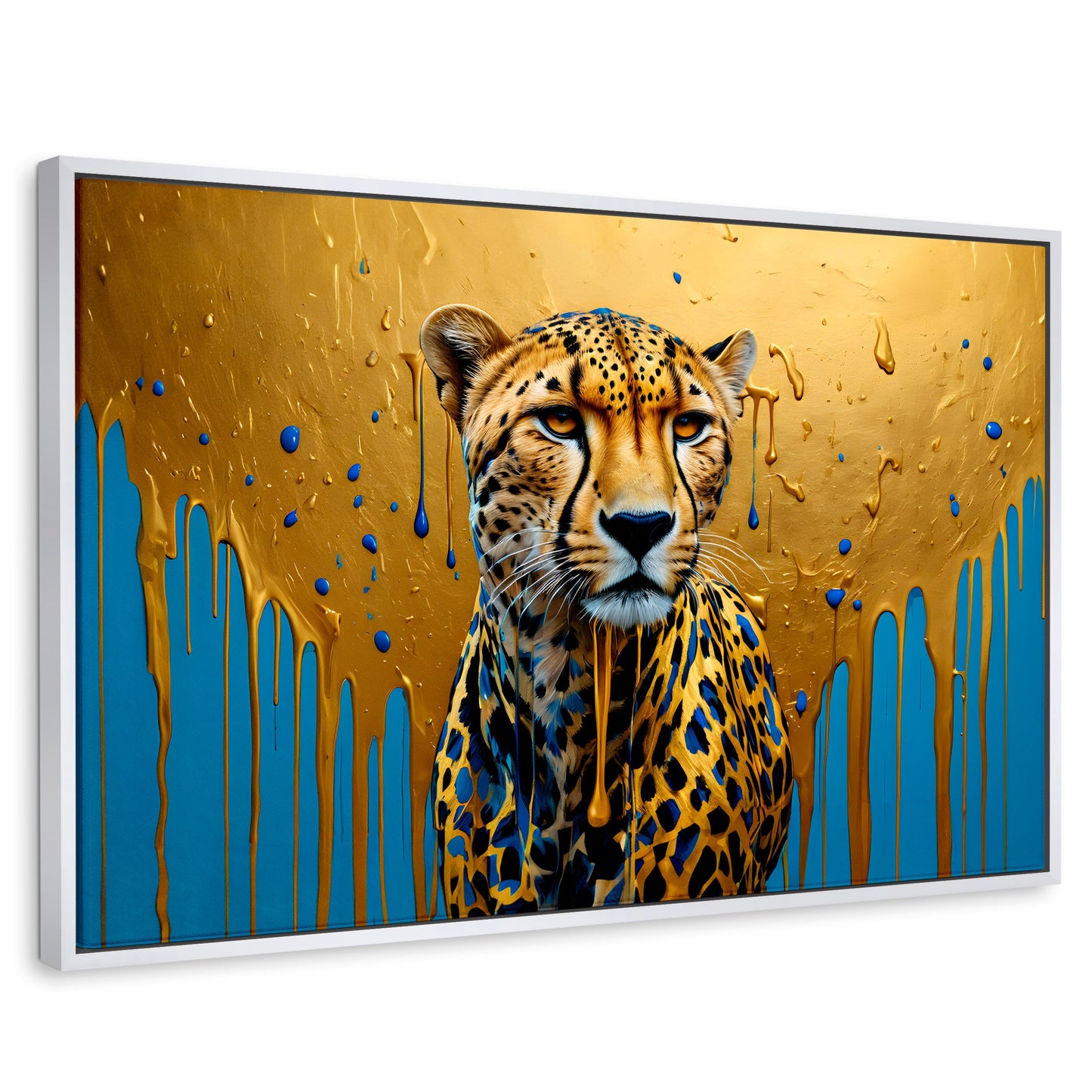 Cuadros Decorativos Canvas Revolution | Fuerza Felina Oro | Rectangular | Portada