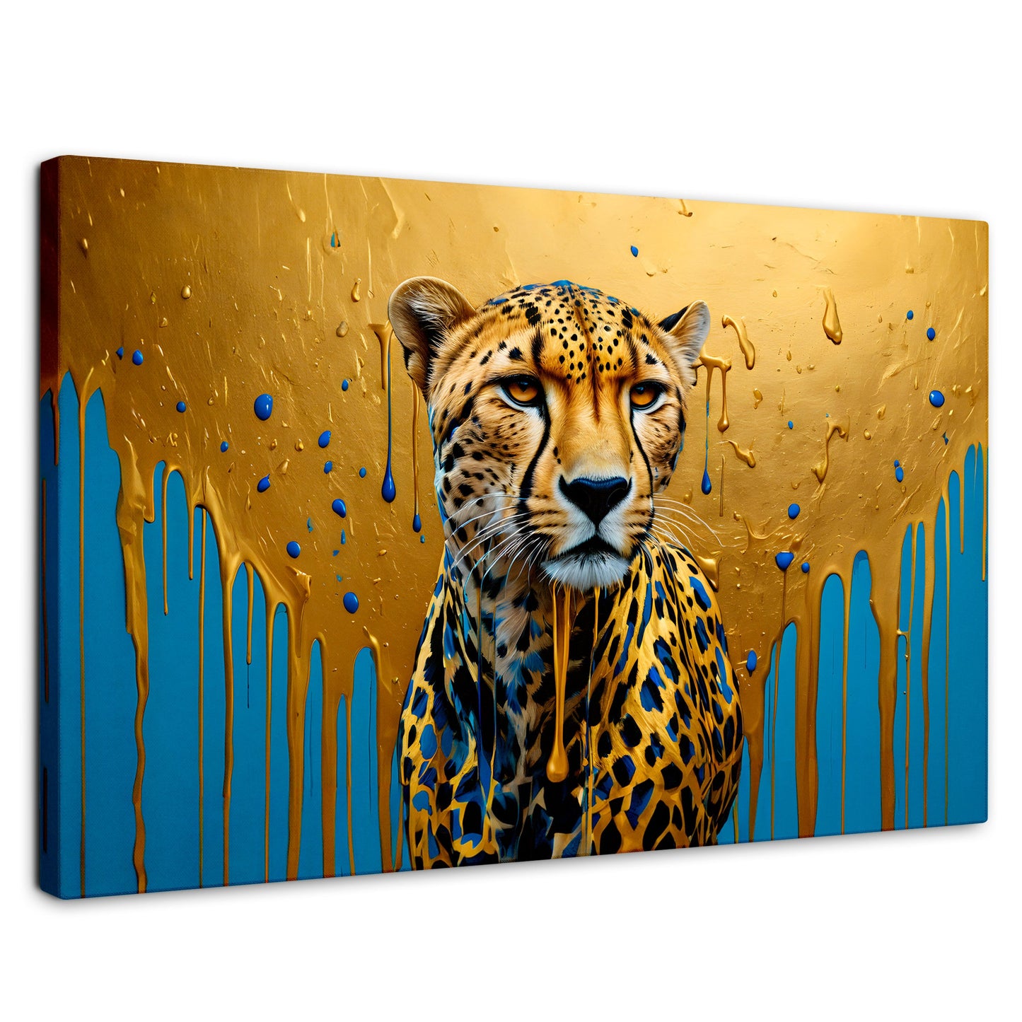 Cuadros Decorativos Canvas Revolution | Fuerza Felina Oro | Rectangular | Portada