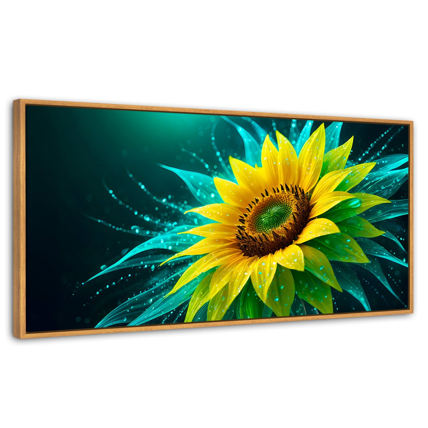 Cuadros Decorativos Canvas Revolution | Fulgor De Girasol | Panoramico | Portada