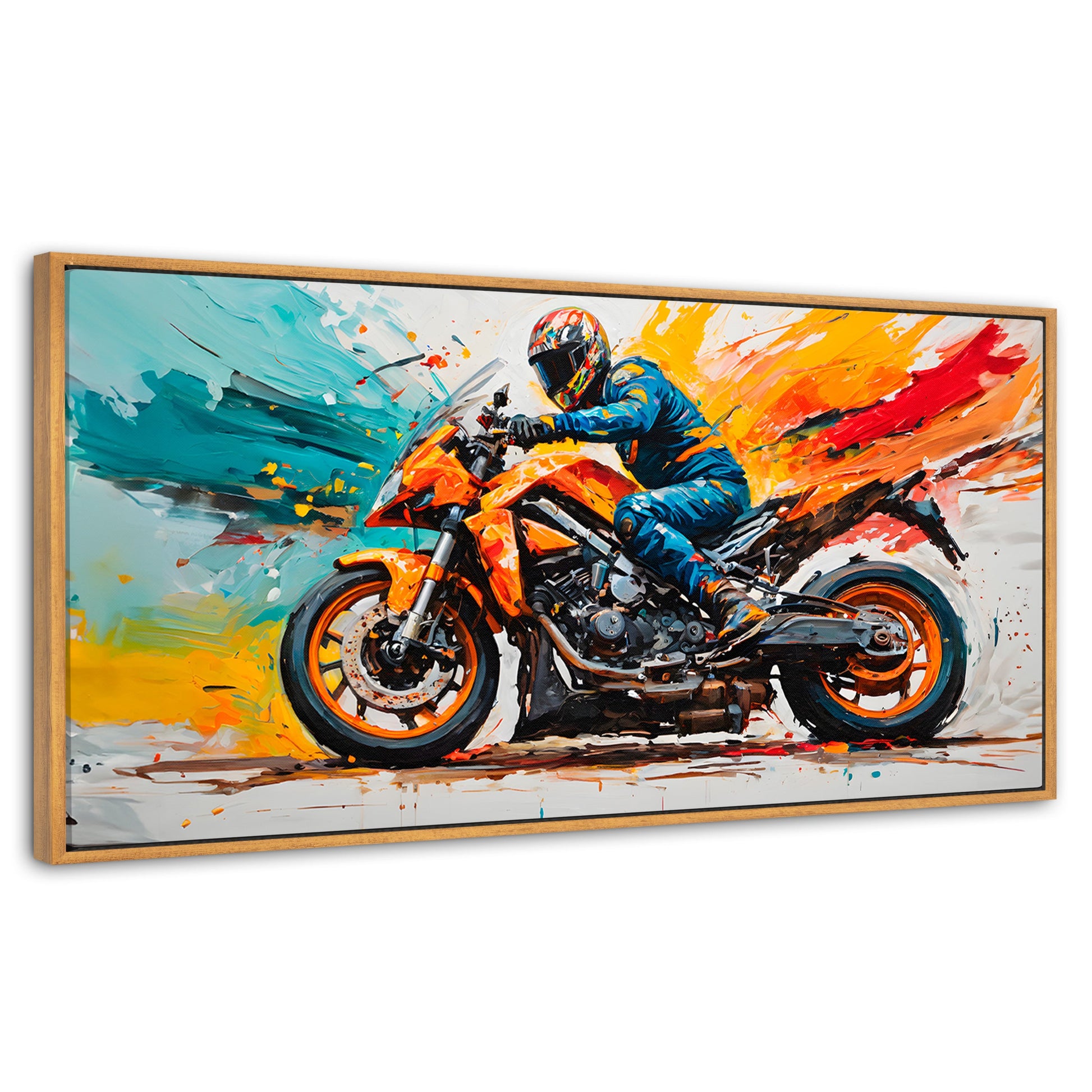 Cuadros Decorativos Canvas Revolution | Furia Motorizada | Panoramico | Portada | Marco Madera