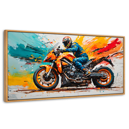 Cuadros Decorativos Canvas Revolution | Furia Motorizada | Panoramico | Portada | Marco Madera