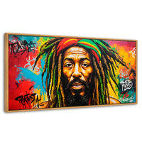 Cuadros Decorativos Canvas Revolution | Fusion Urbana Rasta | Panoramico | Portada | Marco Madera