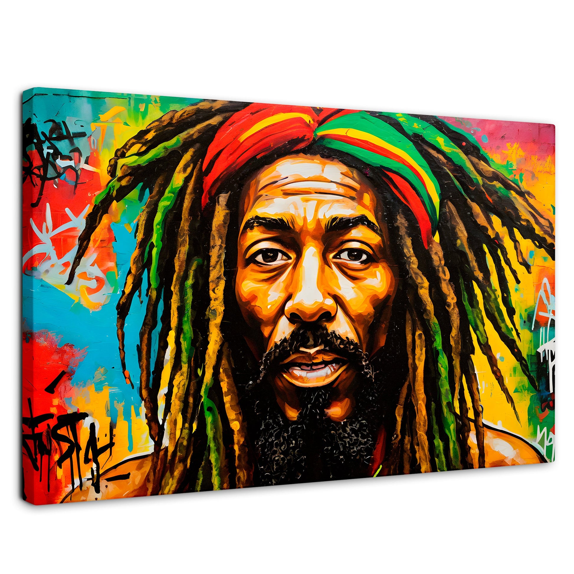 Cuadros Decorativos Canvas Revolution | Fusion Urbana Rasta | Rectangular | Portada | Marco SinMarco