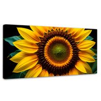 Cuadros Decorativos Canvas Revolution | Girasol Cercano | Panoramico | Portada | Marco SinMarco