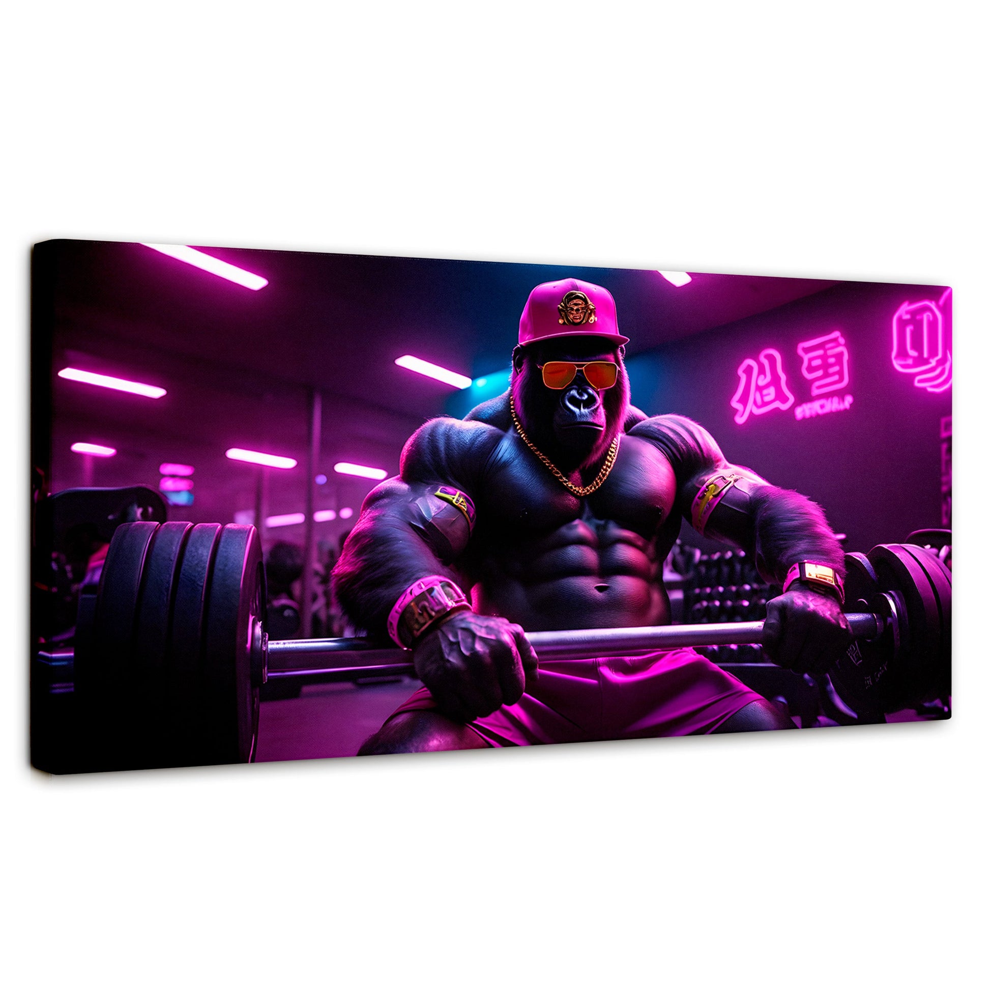 Cuadros Decorativos Canvas Revolution | Gorila Gimnasio | Panoramico | Portada